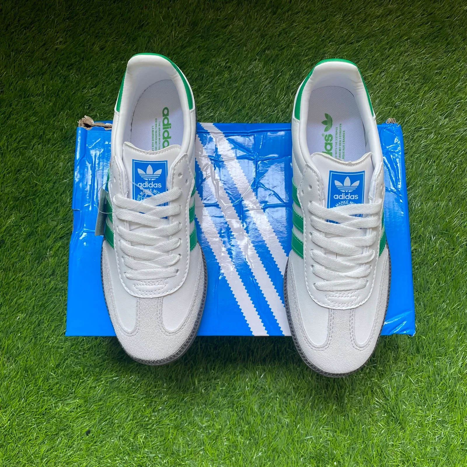 Adidas Samba OG Brancas Verdes | Tamanho 39 | Novas | Com Caixa – photo 2
